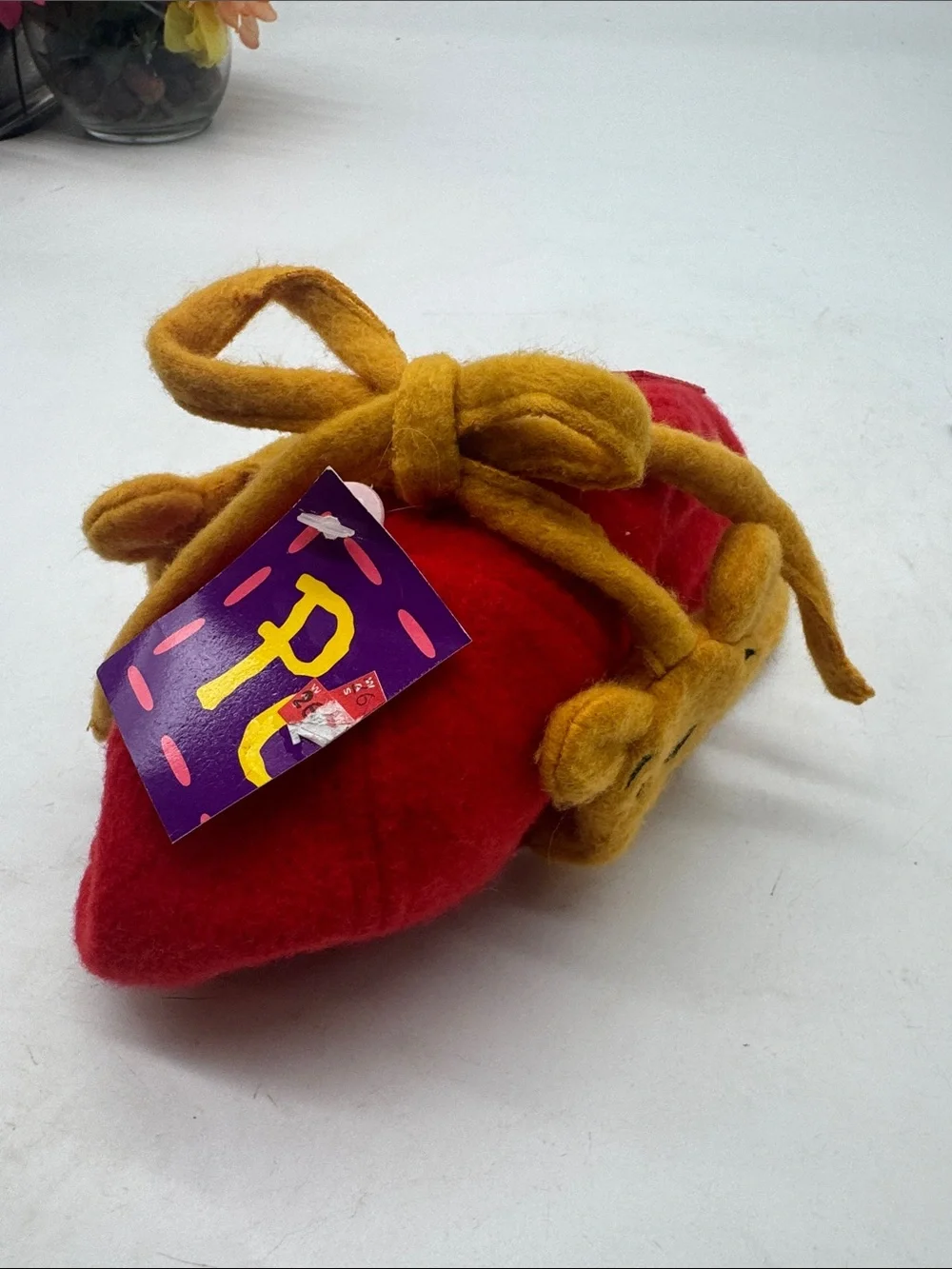 Winnie the Pooh Plush Cap - Red and Golden Yellow
